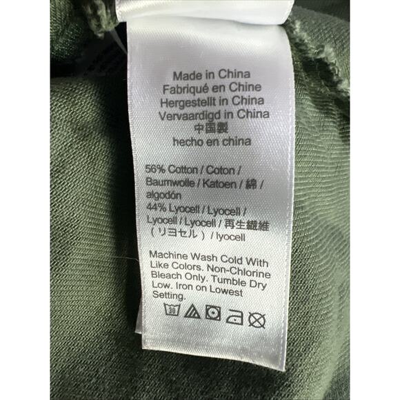 J. Crew womens 8 jumper zip front romper military utility green chino Y2K - Picture 9 of 11